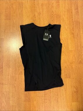 Under Armour men’s Black Sleeveless Compression Top size L